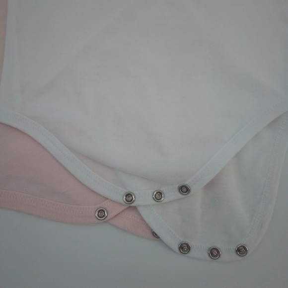 3 Burts Bees Trio Set One Piece Snaps Organic Cotton 6 to 9 Months Snaps - Picture 10 of 15